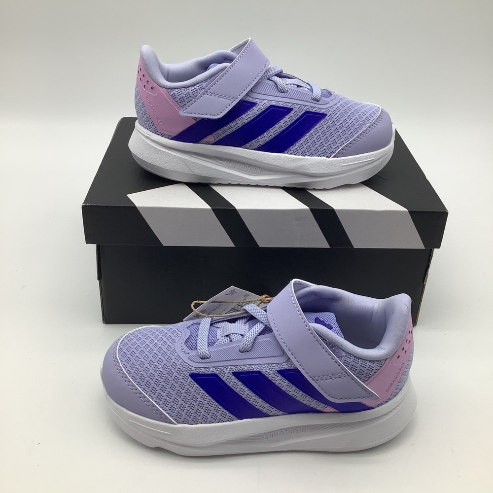 Adidas Duramo SL 2 EL I Toddler Running‎ Shoes Purple Blue Size 9.5K JS2806 New